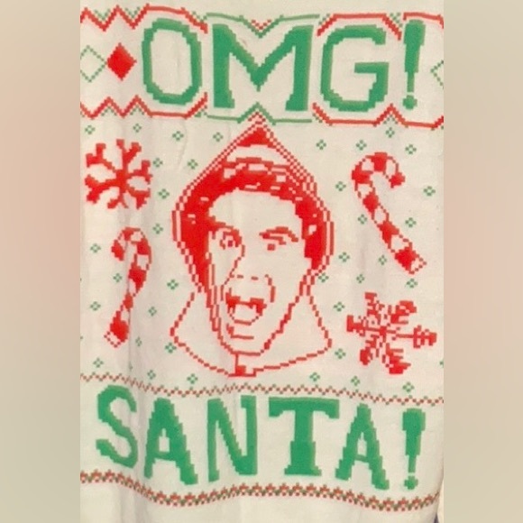 Christmas🎄 UGLY Sweater OMG! SANTA “Buddy the Elf” Men’s Size XL - Picture 1 of 5